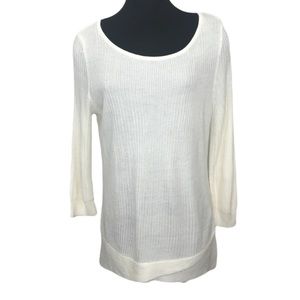 New York & Company Cream Sweater A1